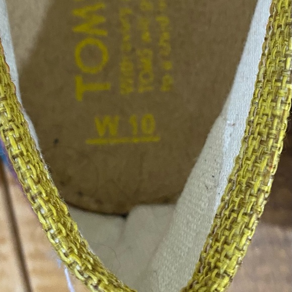 Womens Striped Toms Size 9 - Picture 6 of 8